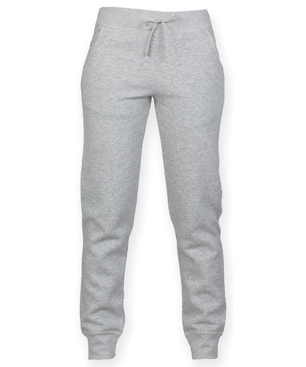 Womens grey cuffed joggers sale