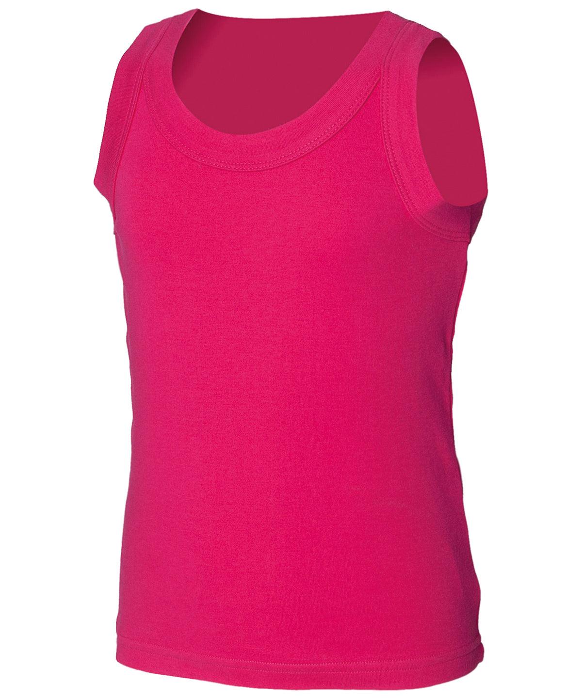 Fuchsia - Kids tank vest Vests SF Minni Junior, Raladeal - Recently Added, T-Shirts & Vests Schoolwear Centres