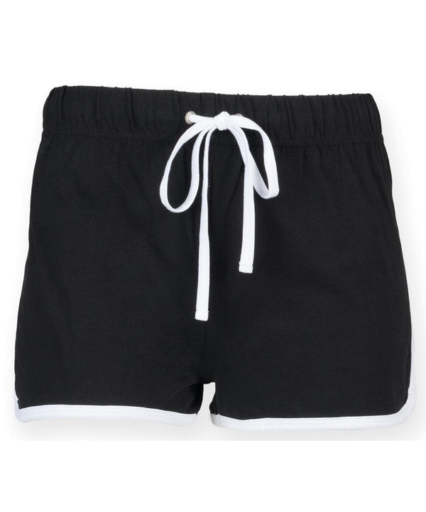 Black/White - Kids retro shorts Shorts SF Minni Junior Schoolwear Centres