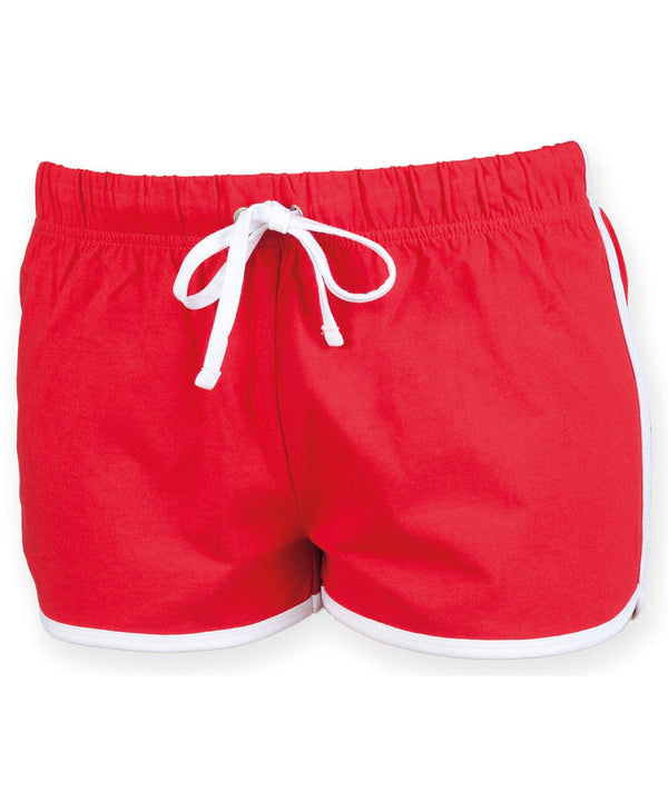 Red/White - Kids retro shorts Shorts SF Minni Junior Schoolwear Centres