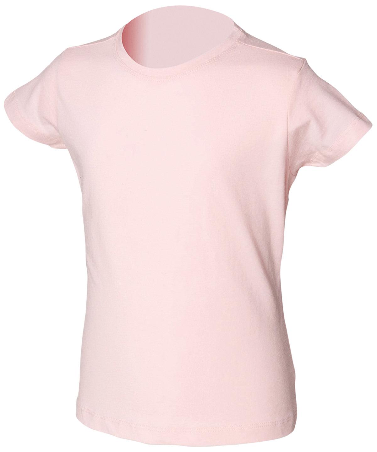 Baby Pink - Kids stretch T T-Shirts SF Minni Junior, T-Shirts & Vests Schoolwear Centres