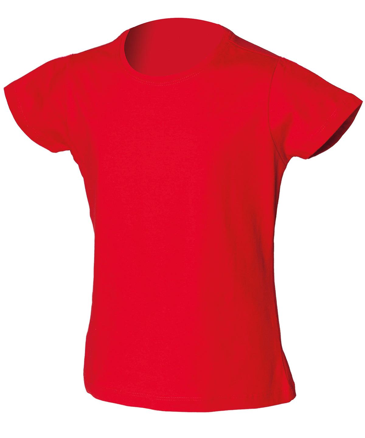 Bright Red - Kids stretch T T-Shirts SF Minni Junior, T-Shirts & Vests Schoolwear Centres