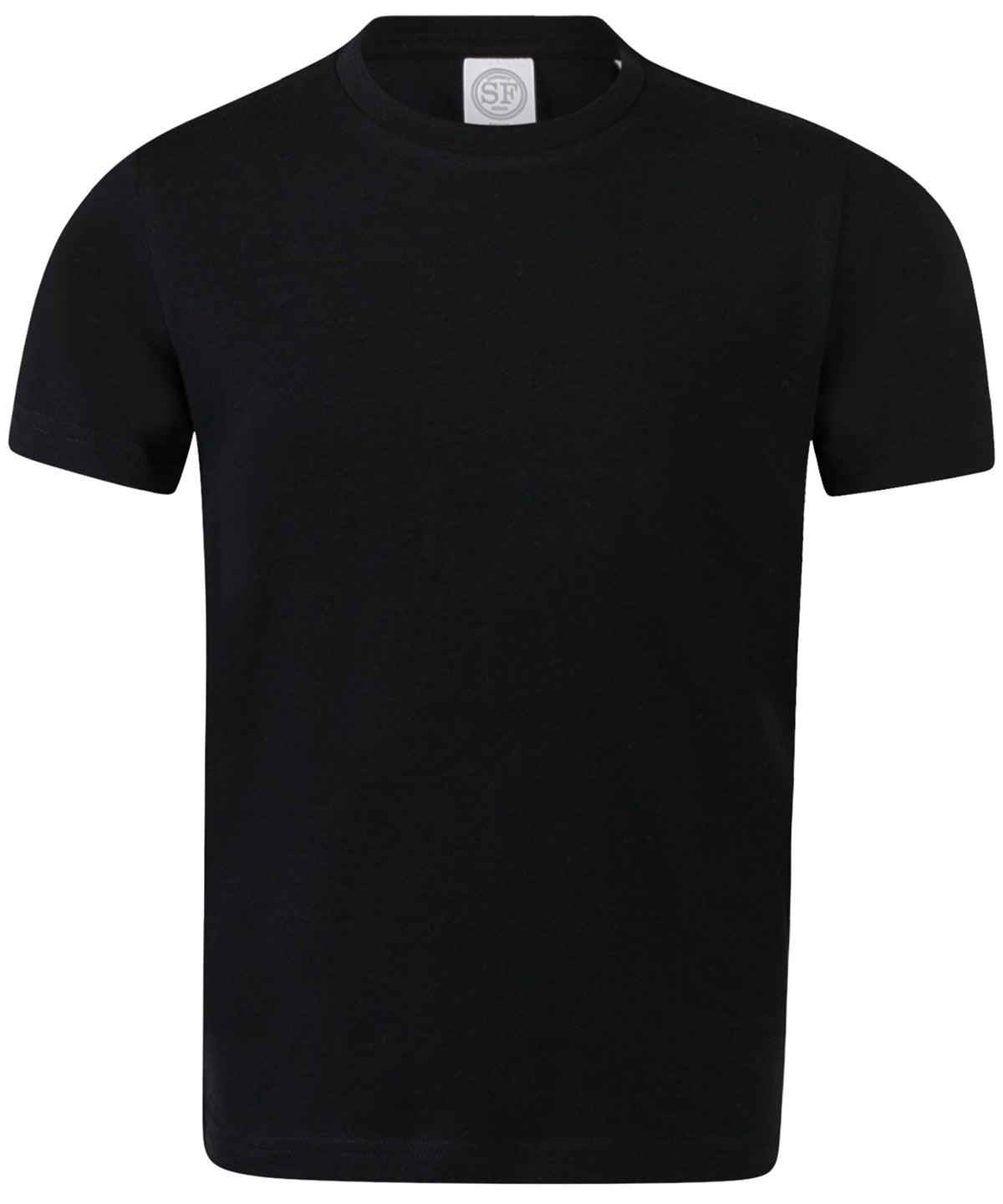 Black - Kids feel-good stretch T T-Shirts SF Minni Junior, Raladeal - Recently Added, T-Shirts & Vests Schoolwear Centres