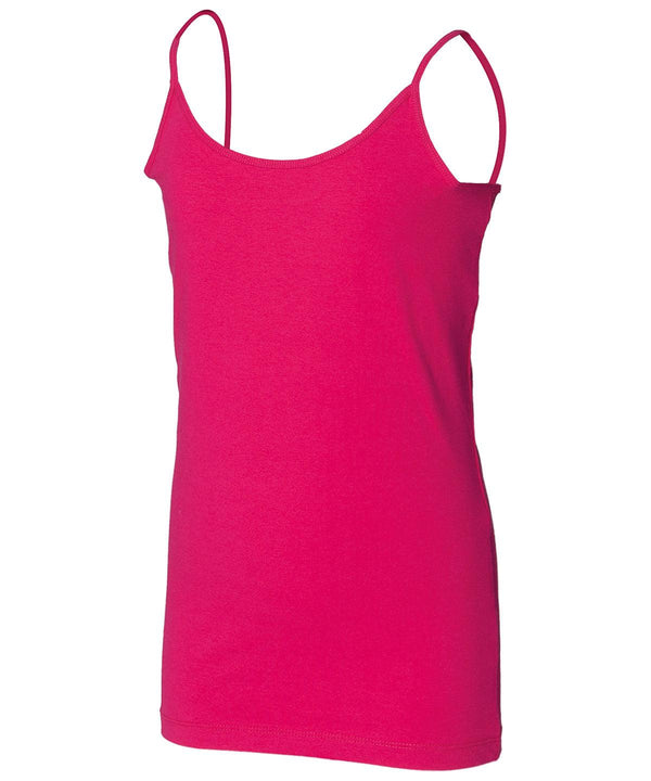 Fuchsia - Kids spaghetti vest Vests SF Minni Junior, T-Shirts & Vests Schoolwear Centres