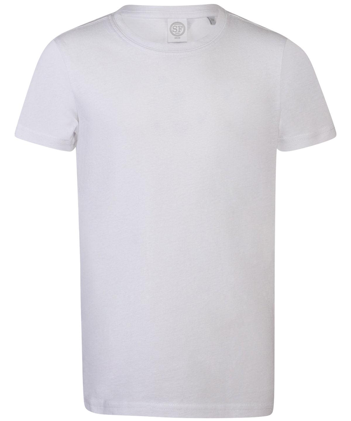 White - Kids longline T with dipped hem T-Shirts SF Minni Junior, Sale, T-Shirts & Vests Schoolwear Centres