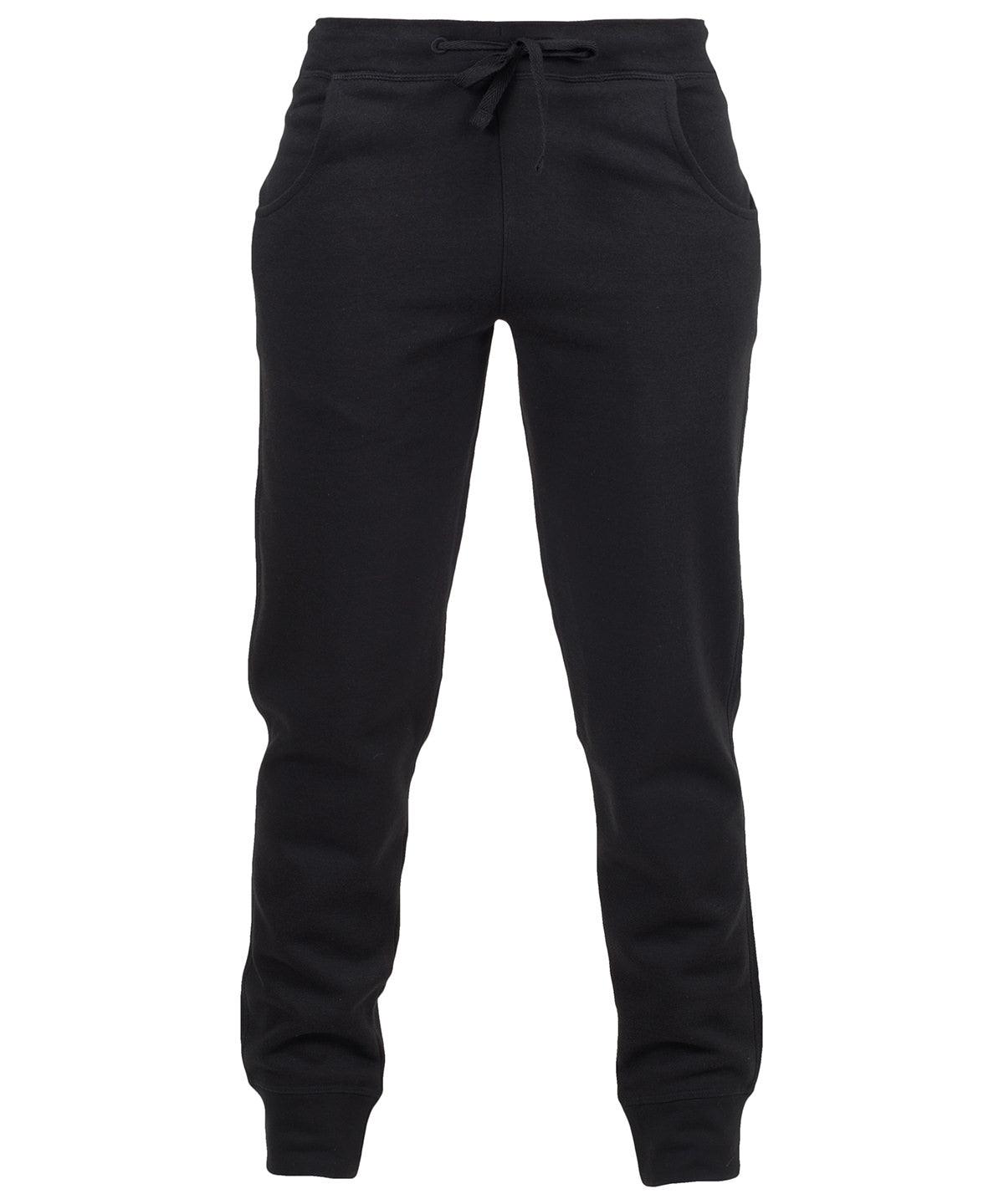 Black - Kids slim cuffed jogger Sweatpants SF Minni Junior Schoolwear Centres