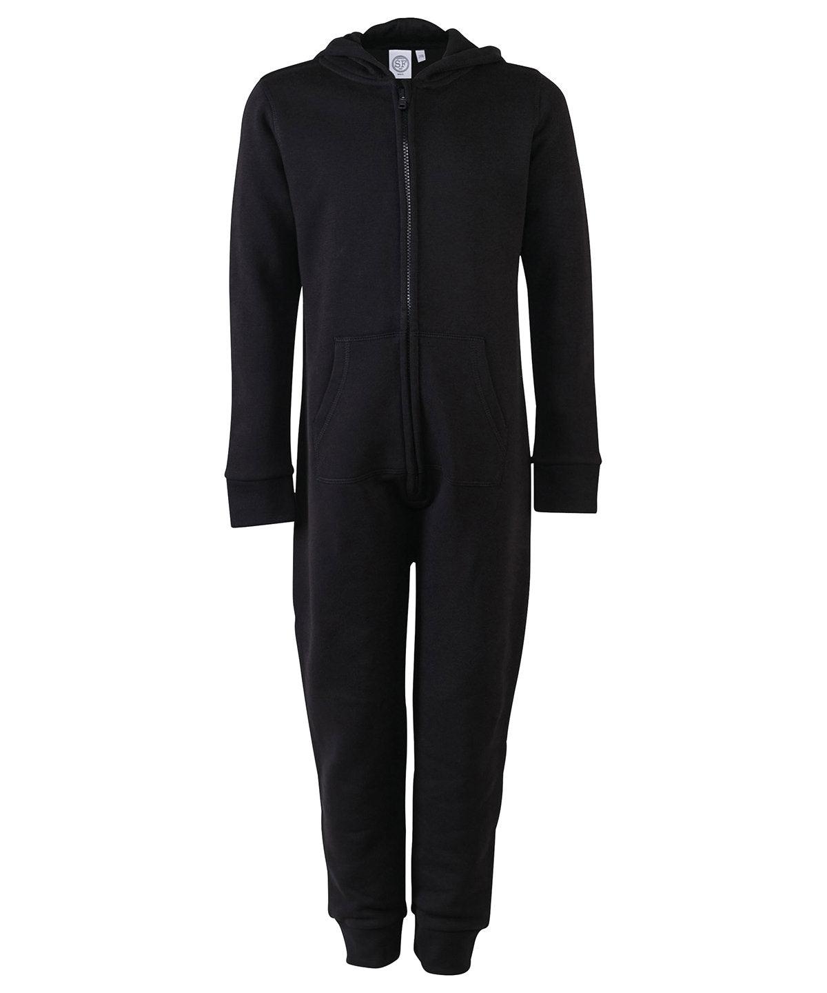 Black - Kids all-in-one Onesies SF Minni Junior, Must Haves, Rebrandable, Winter Essentials Schoolwear Centres