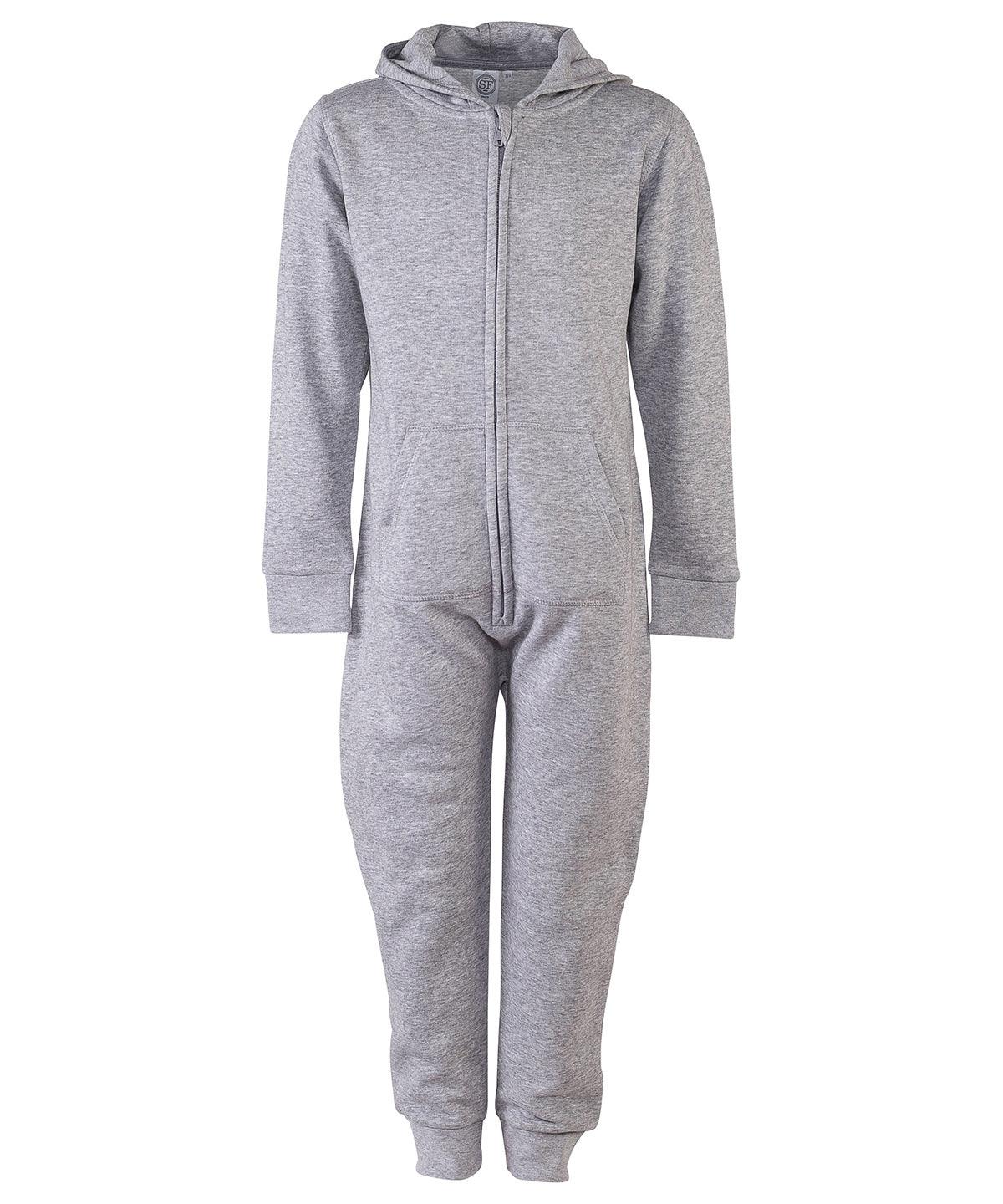 Heather Grey - Kids all-in-one Onesies SF Minni Junior, Must Haves, Rebrandable, Winter Essentials Schoolwear Centres