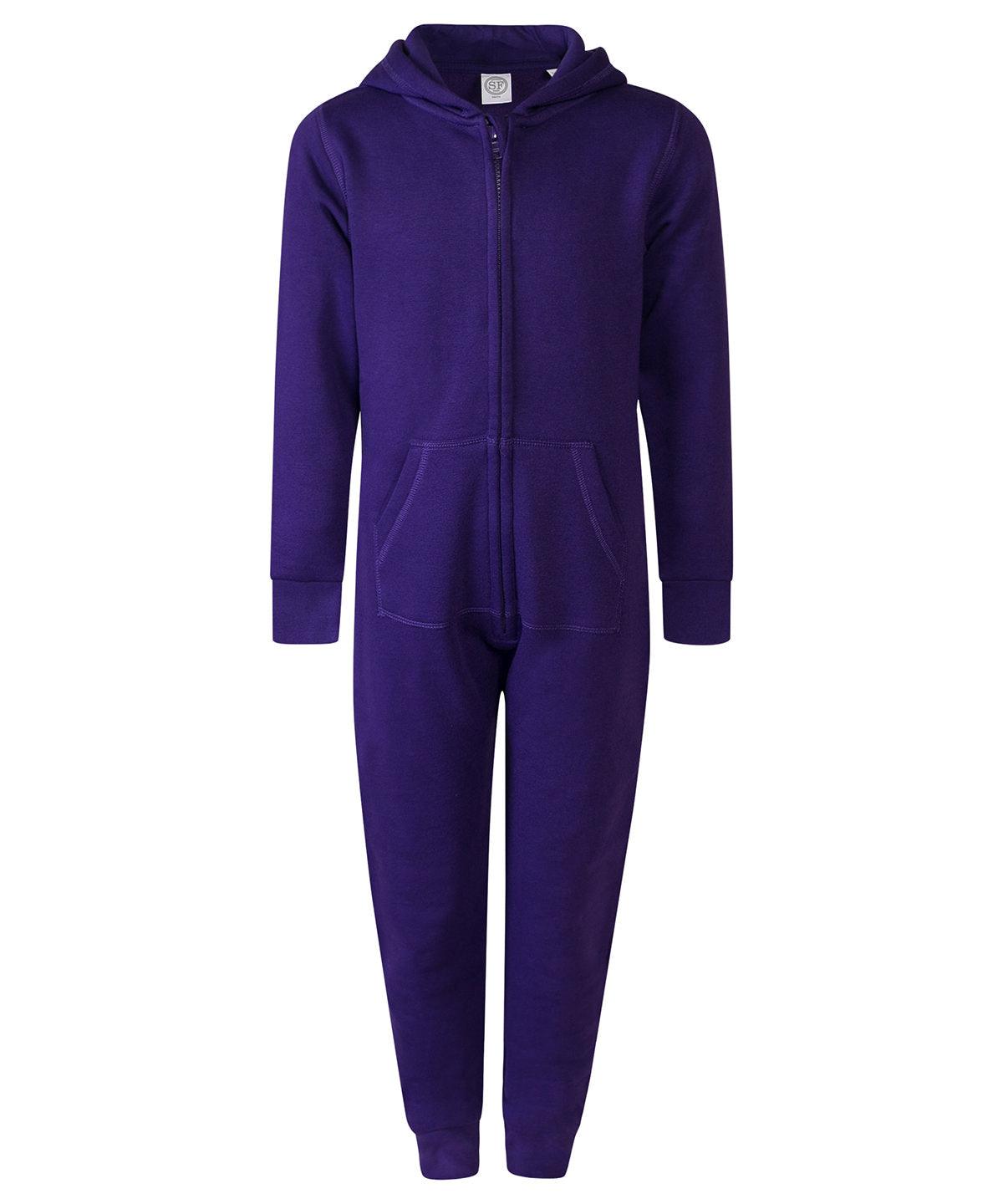 Purple - Kids all-in-one Onesies SF Minni Junior, Must Haves, Rebrandable, Winter Essentials Schoolwear Centres