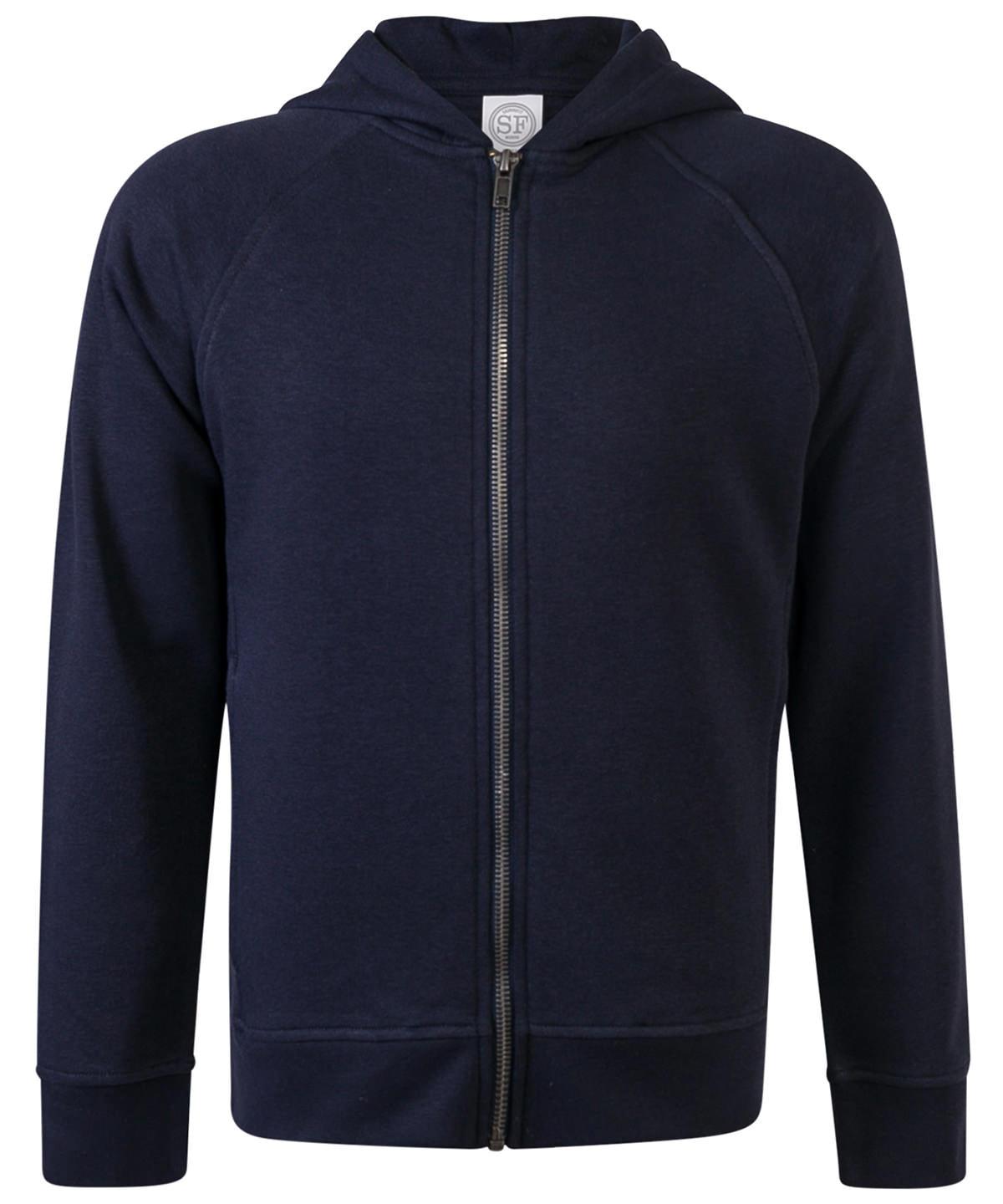 Navy - Kids zip-through hoodie Hoodies SF Minni Hoodies, Junior, Raladeal - Recently Added Schoolwear Centres