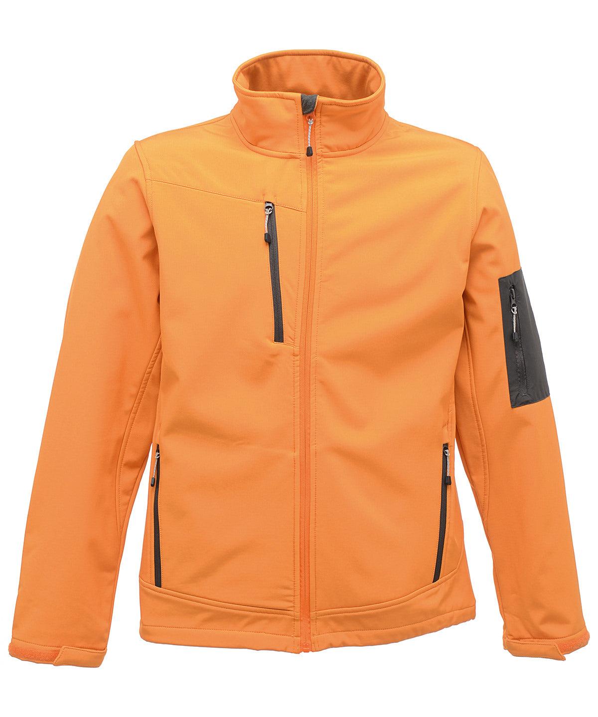 Sun Orange/Seal Grey - Arcola 3-layer softshell Jackets Regatta Professional Activewear & Performance, Jackets & Coats, Lightweight layers, Must Haves, Plus Sizes, Softshells, Workwear Schoolwear Centres