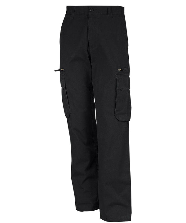 Black - Multi pocket trousers Trousers Kariban Plus Sizes, Trousers & Shorts, Workwear Schoolwear Centres