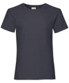 Deep Navy - Girls valueweight T T-Shirts Fruit of the Loom Junior, Must Haves, T-Shirts & Vests Schoolwear Centres