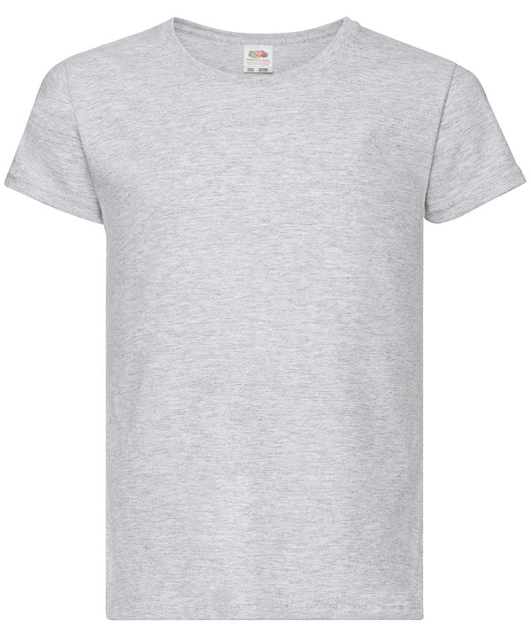 Heather Grey - Girls valueweight T T-Shirts Fruit of the Loom Junior, Must Haves, T-Shirts & Vests Schoolwear Centres