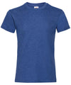 Retro Heather Royal - Girls valueweight T T-Shirts Fruit of the Loom Junior, Must Haves, T-Shirts & Vests Schoolwear Centres