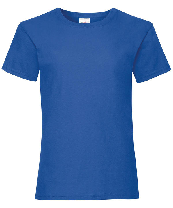 Royal - Girls valueweight T T-Shirts Fruit of the Loom Junior, Must Haves, T-Shirts & Vests Schoolwear Centres