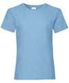 Sky Blue - Girls valueweight T T-Shirts Fruit of the Loom Junior, Must Haves, T-Shirts & Vests Schoolwear Centres