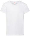 White - Girls valueweight T T-Shirts Fruit of the Loom Junior, Must Haves, T-Shirts & Vests Schoolwear Centres