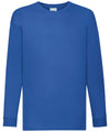 Royal - Kids long sleeve valueweight T T-Shirts Fruit of the Loom Junior, Must Haves, T-Shirts & Vests Schoolwear Centres