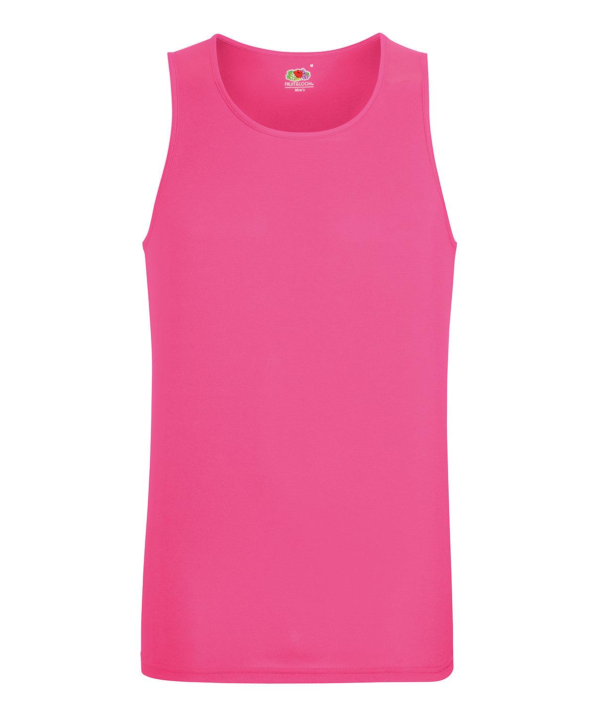 Fuchsia - Performance vest Vests Fruit of the Loom Activewear & Performance, Sports & Leisure, T-Shirts & Vests Schoolwear Centres