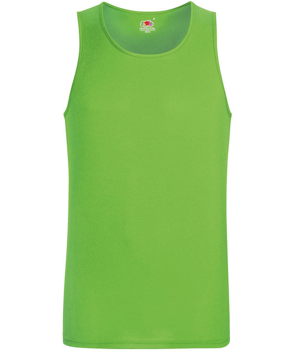 Lime - Performance vest Vests Fruit of the Loom Activewear & Performance, Sports & Leisure, T-Shirts & Vests Schoolwear Centres