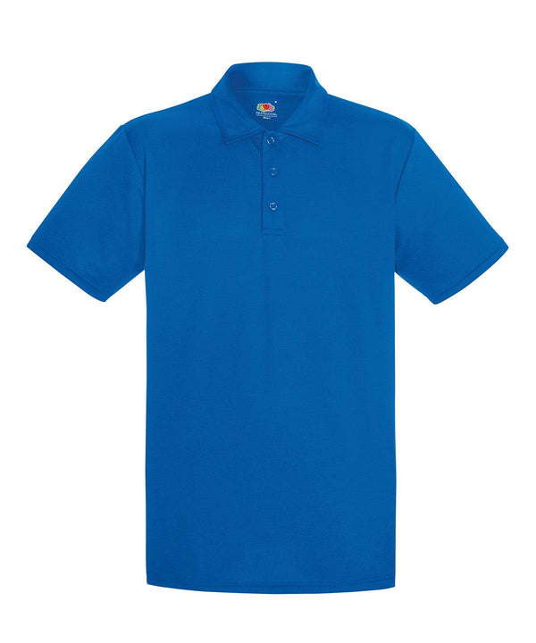 Royal Blue - Performance polo Polos Fruit of the Loom Activewear & Performance, Plus Sizes, Polos & Casual Schoolwear Centres