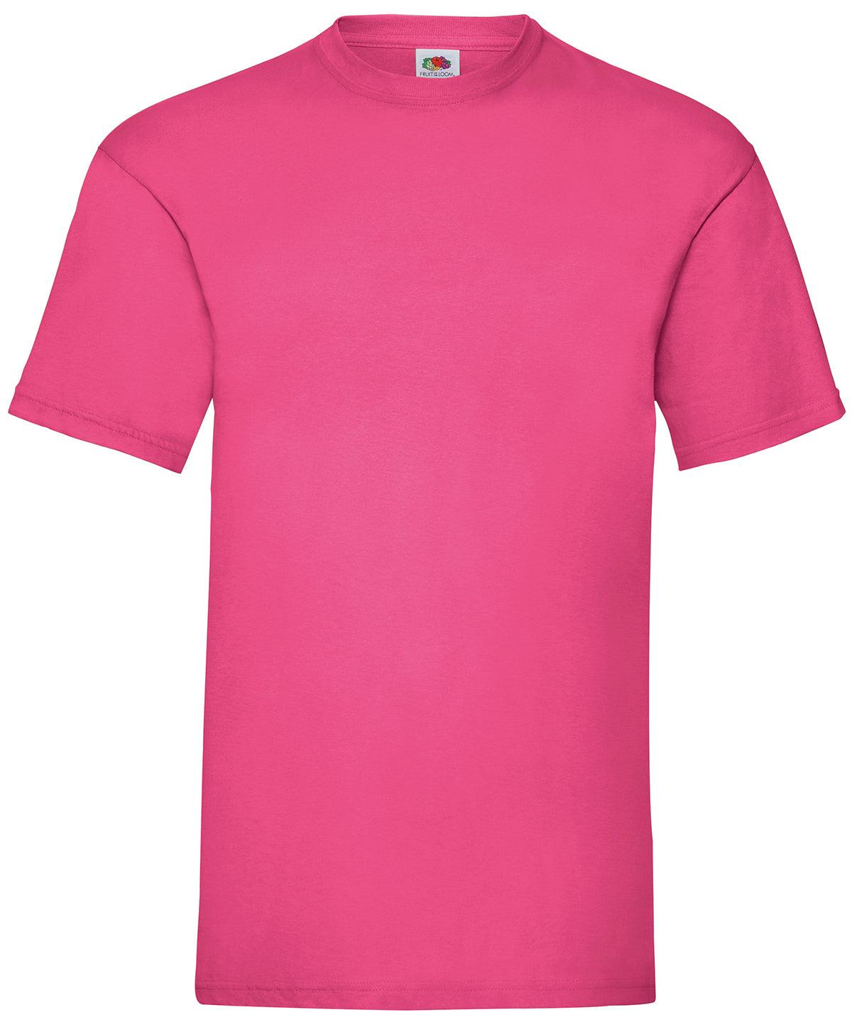 Fuchsia - Valueweight T T-Shirts Fruit of the Loom Must Haves, Plus Sizes, T-Shirts & Vests, Workwear Schoolwear Centres