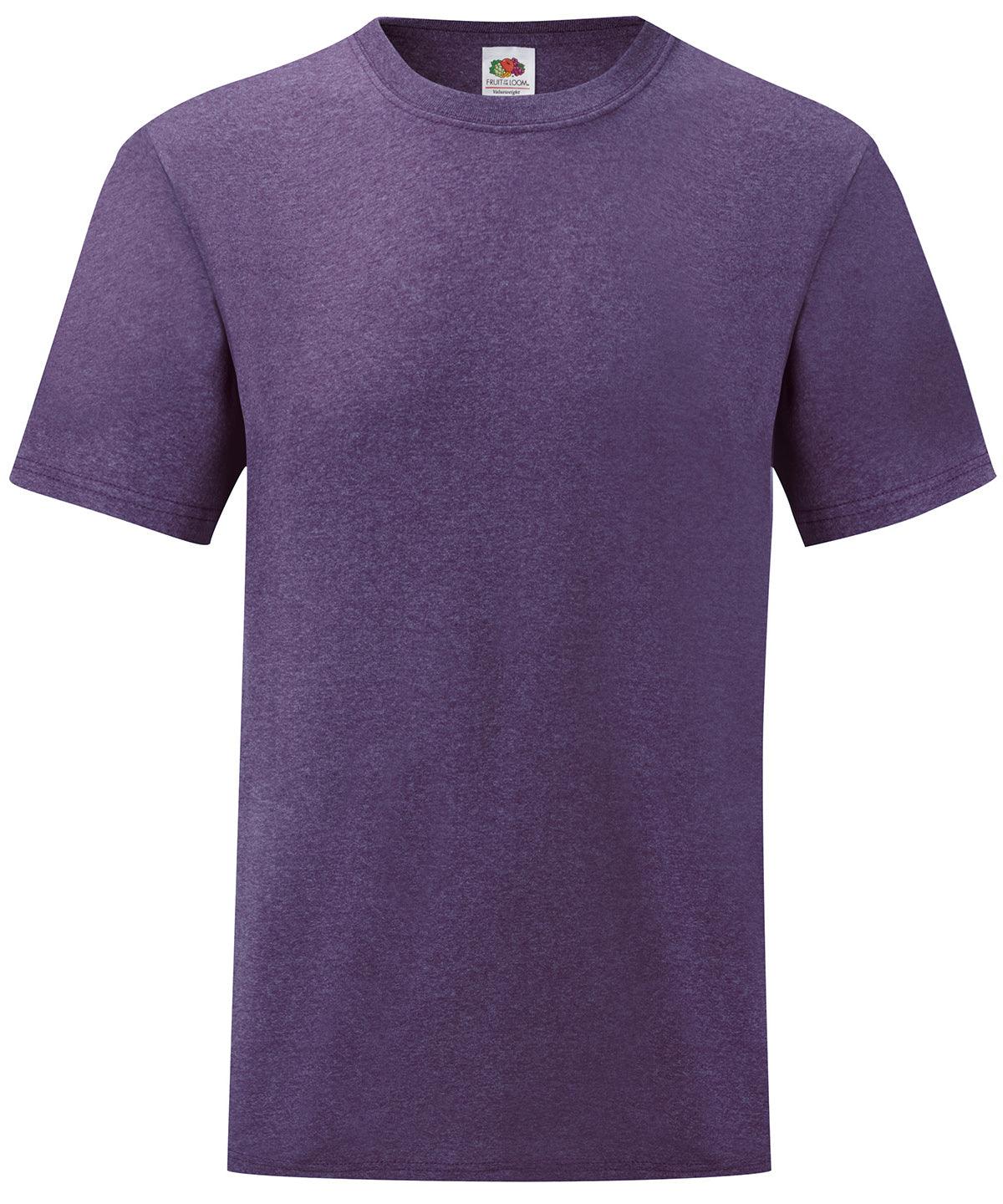 Heather Purple - Valueweight T T-Shirts Fruit of the Loom Must Haves, Plus Sizes, T-Shirts & Vests, Workwear Schoolwear Centres