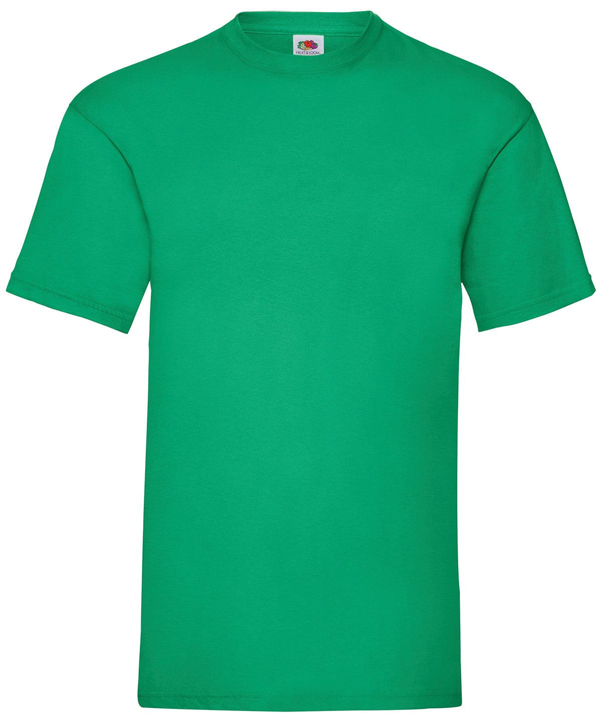 Kelly Green - Valueweight T T-Shirts Fruit of the Loom Must Haves, Plus Sizes, T-Shirts & Vests, Workwear Schoolwear Centres