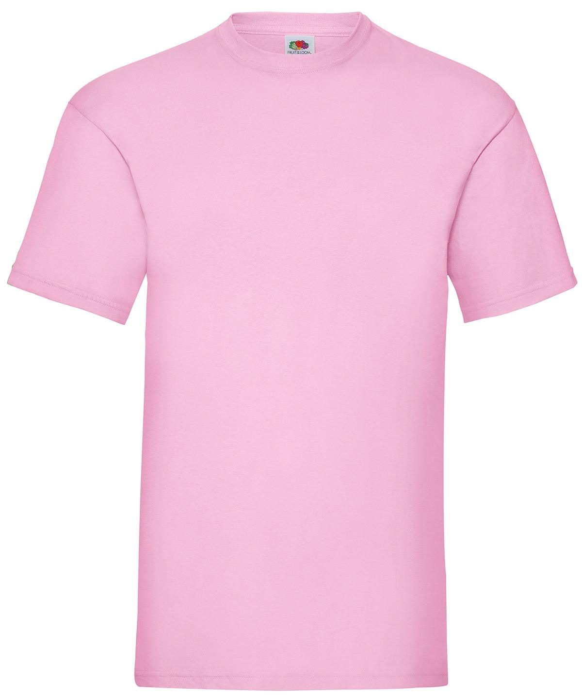 Light Pink - Valueweight T T-Shirts Fruit of the Loom Must Haves, Plus Sizes, T-Shirts & Vests, Workwear Schoolwear Centres