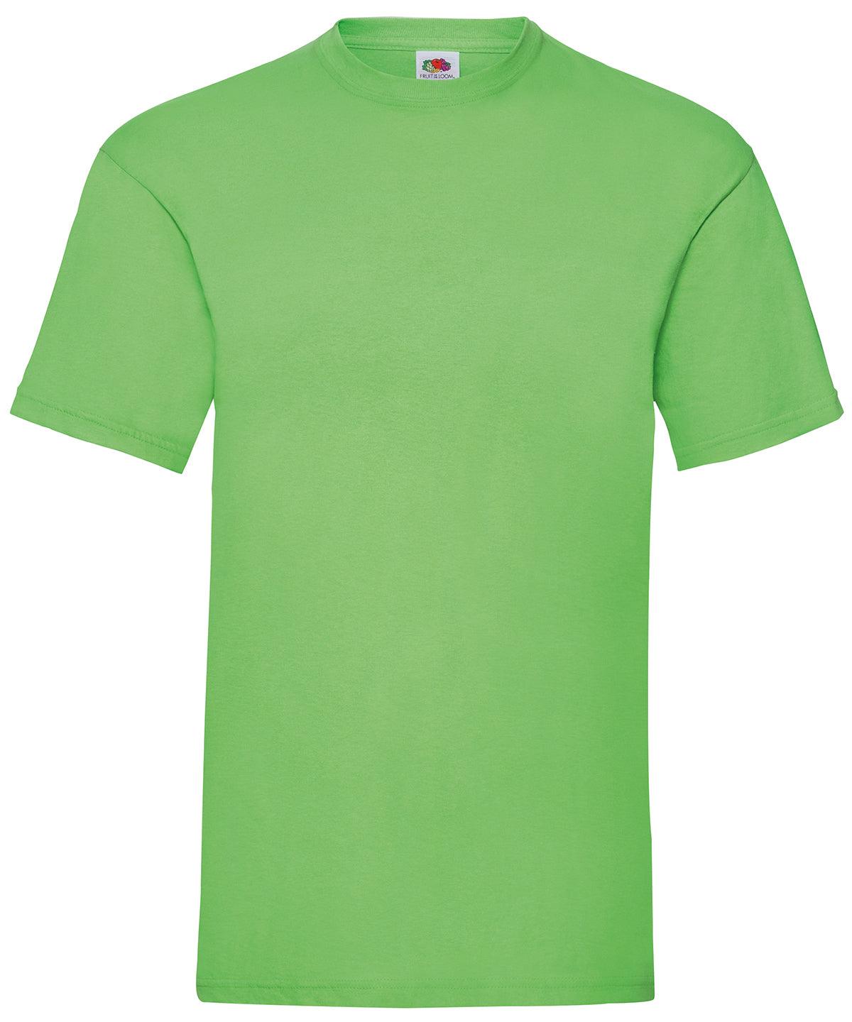 Lime - Valueweight T T-Shirts Fruit of the Loom Must Haves, Plus Sizes, T-Shirts & Vests, Workwear Schoolwear Centres