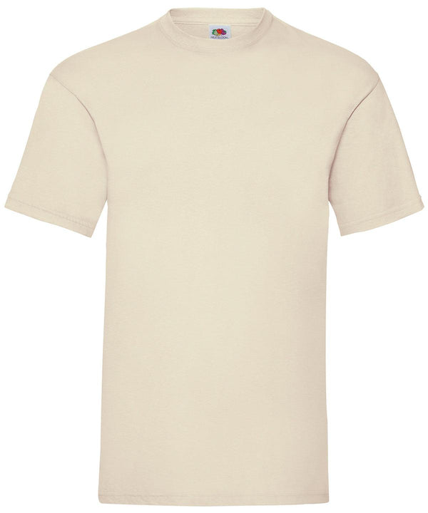 Natural - Valueweight T T-Shirts Fruit of the Loom Must Haves, Plus Sizes, T-Shirts & Vests, Workwear Schoolwear Centres