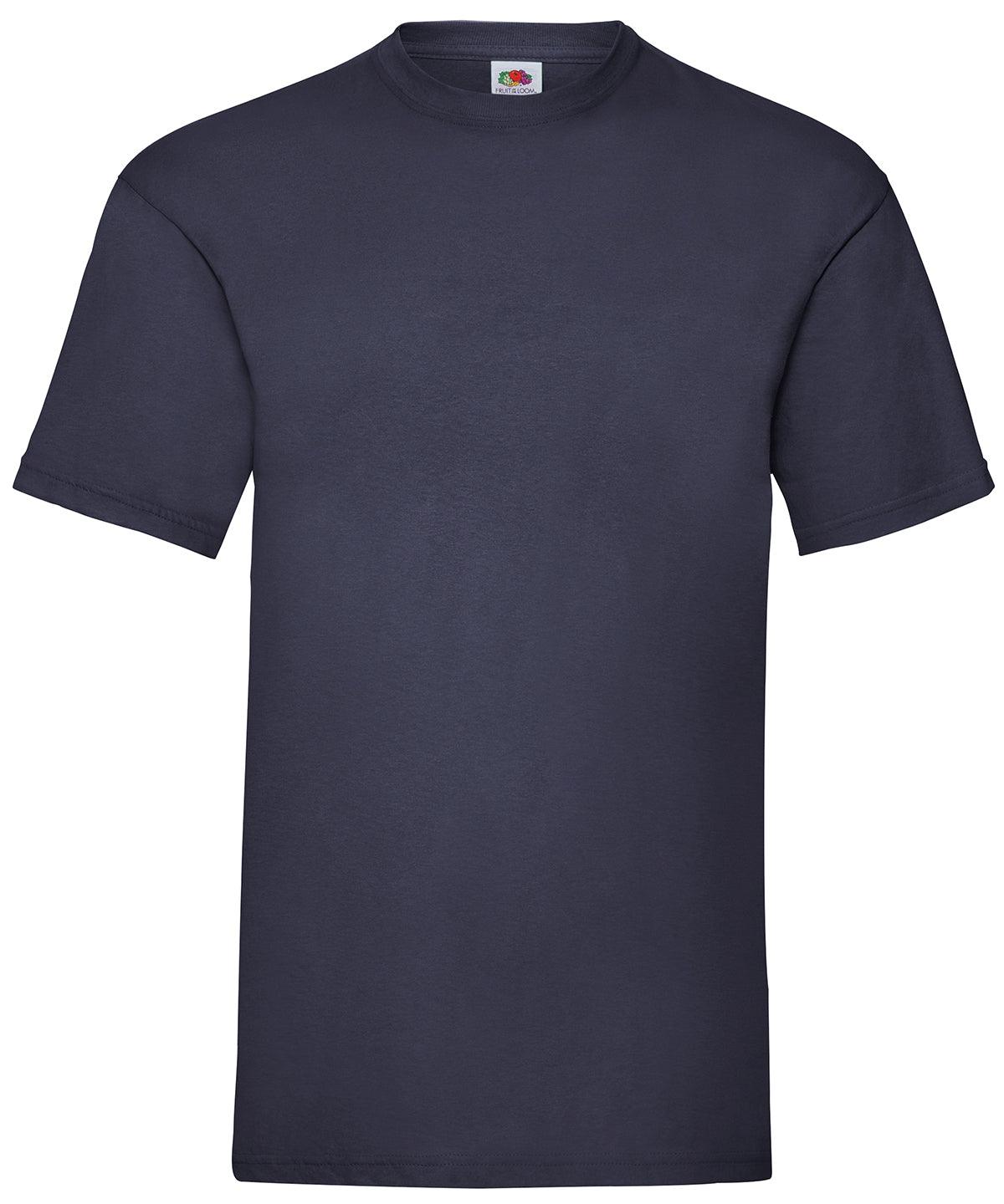 Navy* - Valueweight T T-Shirts Fruit of the Loom Must Haves, Plus Sizes, T-Shirts & Vests, Workwear Schoolwear Centres