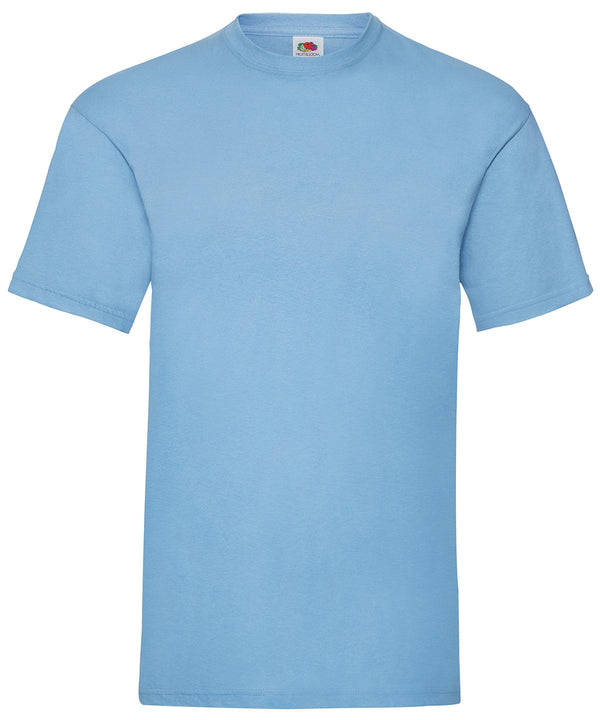 Sky Blue - Valueweight T T-Shirts Fruit of the Loom Must Haves, Plus Sizes, T-Shirts & Vests, Workwear Schoolwear Centres