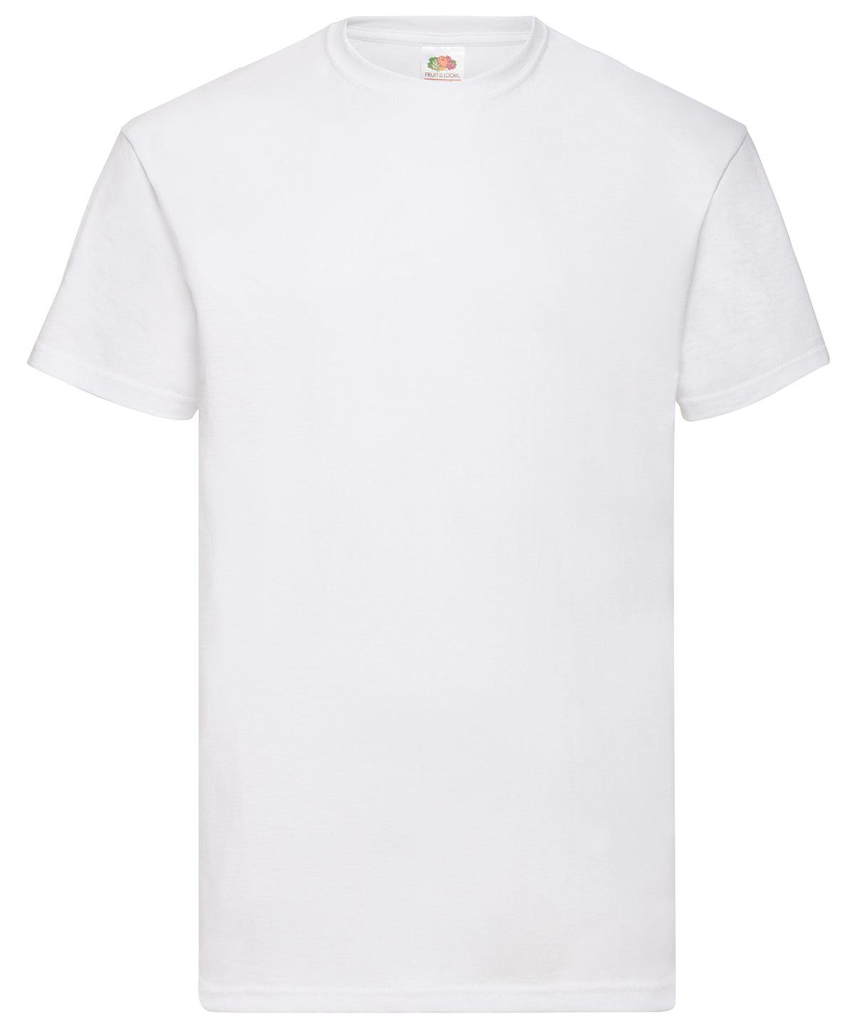 White* - Valueweight T T-Shirts Fruit of the Loom Must Haves, Plus Sizes, T-Shirts & Vests, Workwear Schoolwear Centres