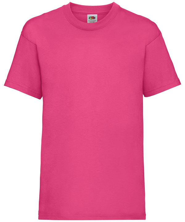 Fuchsia - Kids valueweight T T-Shirts Fruit of the Loom Back to Education, Junior, Must Haves, Price Lock, T-Shirts & Vests Schoolwear Centres