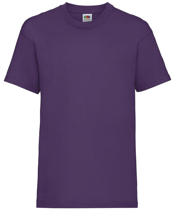 Purple - Kids valueweight T T-Shirts Fruit of the Loom Back to Education, Junior, Must Haves, Price Lock, T-Shirts & Vests Schoolwear Centres