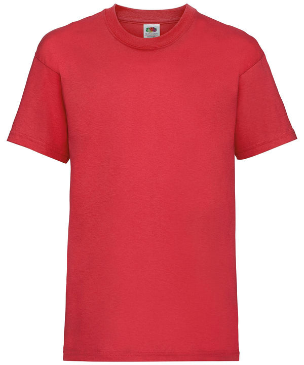 Red* - Kids valueweight T T-Shirts Fruit of the Loom Back to Education, Junior, Must Haves, Price Lock, T-Shirts & Vests Schoolwear Centres