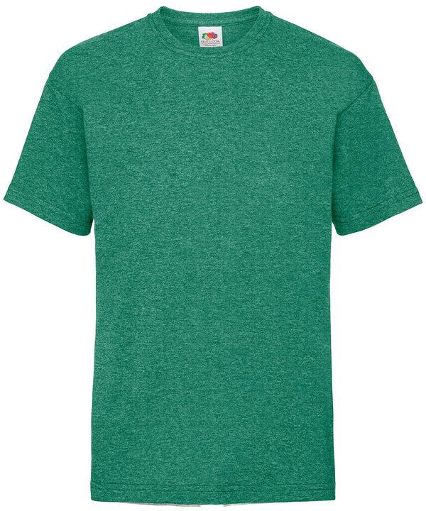 Retro Heather Green - Kids valueweight T T-Shirts Fruit of the Loom Back to Education, Junior, Must Haves, Price Lock, T-Shirts & Vests Schoolwear Centres