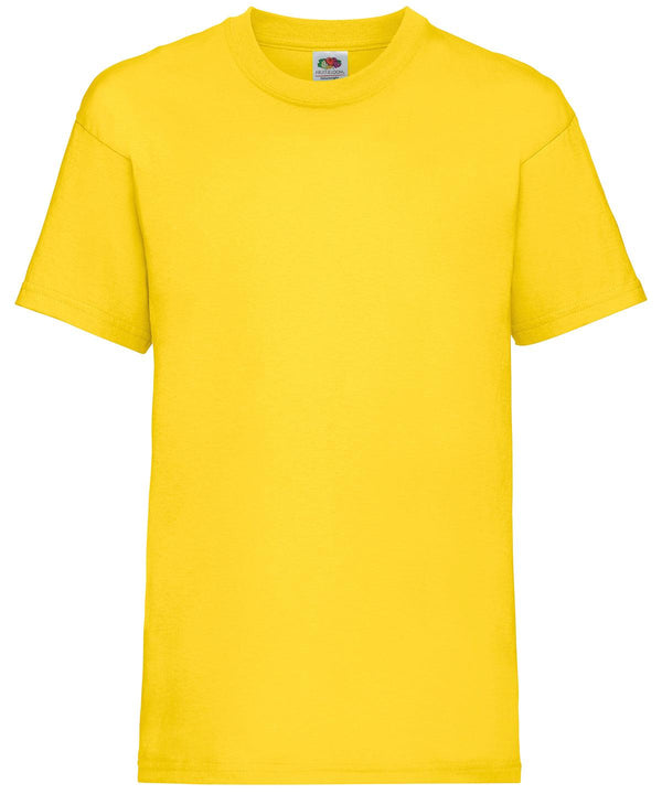 Yellow - Kids valueweight T T-Shirts Fruit of the Loom Back to Education, Junior, Must Haves, Price Lock, T-Shirts & Vests Schoolwear Centres