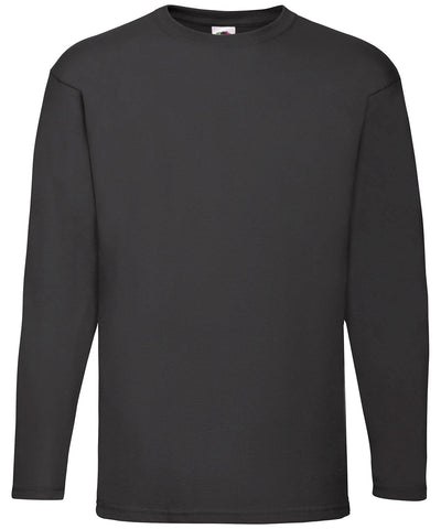 Black* - Valueweight long sleeve T T-Shirts Fruit of the Loom Must Haves, T-Shirts & Vests Schoolwear Centres