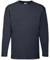 Deep Navy - Valueweight long sleeve T T-Shirts Fruit of the Loom Must Haves, T-Shirts & Vests Schoolwear Centres