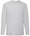 Heather Grey* - Valueweight long sleeve T T-Shirts Fruit of the Loom Must Haves, T-Shirts & Vests Schoolwear Centres