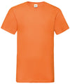 Orange - Valueweight v-neck T T-Shirts Fruit of the Loom Must Haves, T-Shirts & Vests Schoolwear Centres