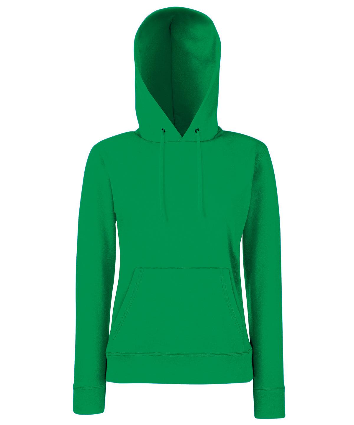 Kelly Green - Women's Classic 80/20 hooded sweatshirt Hoodies Fruit of the Loom Home of the hoodie, Hoodies, Must Haves, Women's Fashion Schoolwear Centres