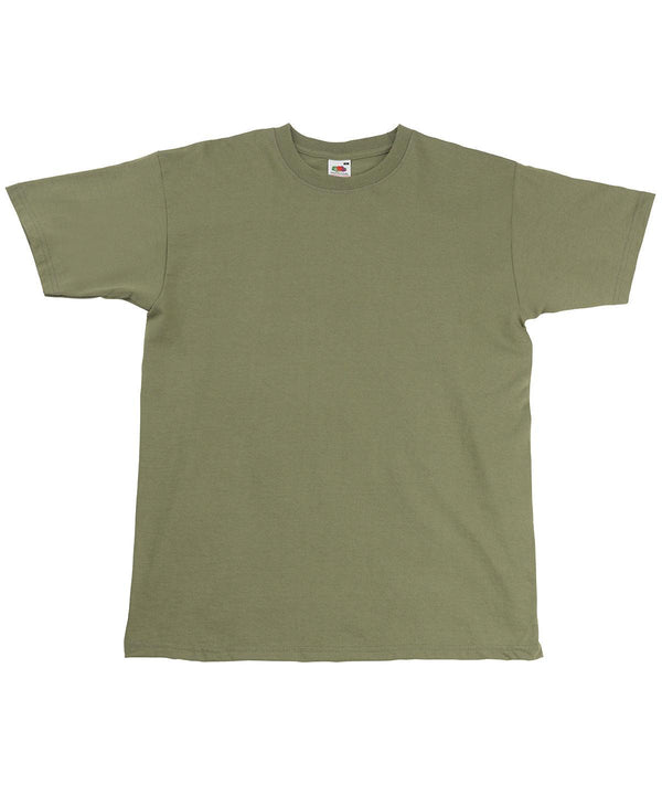 Classic Olive - Super premium T T-Shirts Fruit of the Loom Must Haves, Plus Sizes, Safe to wash at 60 degrees, T-Shirts & Vests, Tees safe to wash at 60 degrees Schoolwear Centres