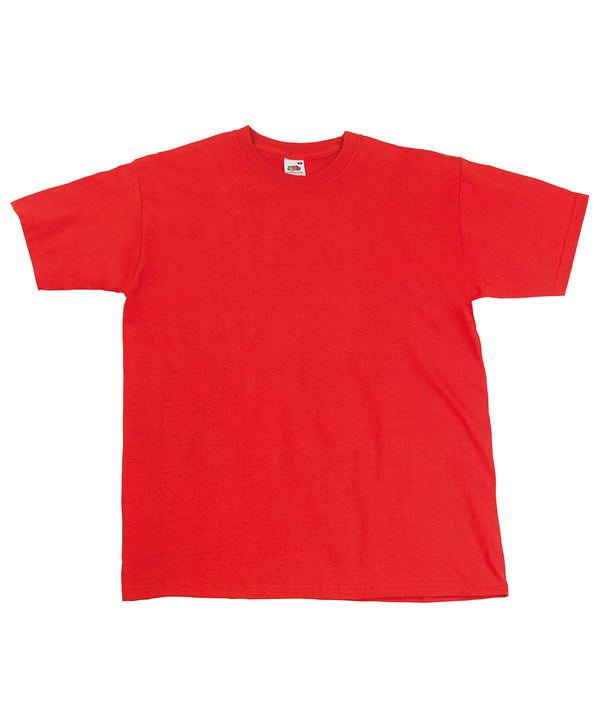 Red - Super premium T T-Shirts Fruit of the Loom Must Haves, Plus Sizes, Safe to wash at 60 degrees, T-Shirts & Vests, Tees safe to wash at 60 degrees Schoolwear Centres