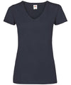 Deep Navy - Women's valueweight v-neck T T-Shirts Fruit of the Loom Must Haves, T-Shirts & Vests Schoolwear Centres