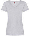 Heather Grey - Women's valueweight v-neck T T-Shirts Fruit of the Loom Must Haves, T-Shirts & Vests Schoolwear Centres