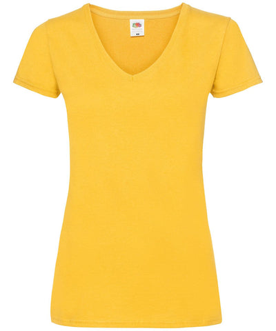 Sunflower - Women's valueweight v-neck T T-Shirts Fruit of the Loom Must Haves, T-Shirts & Vests Schoolwear Centres